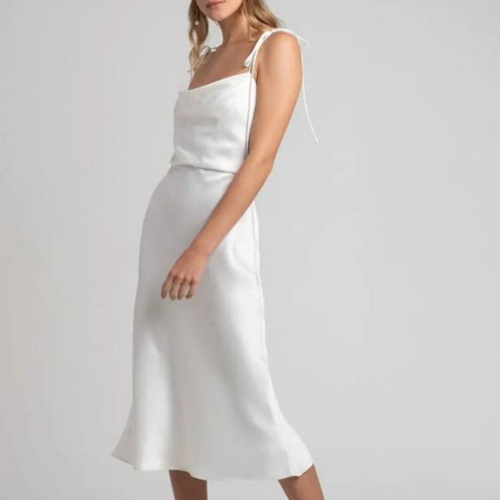 NWOT Jenny Yoo Kat Dress in Ivory Size 2